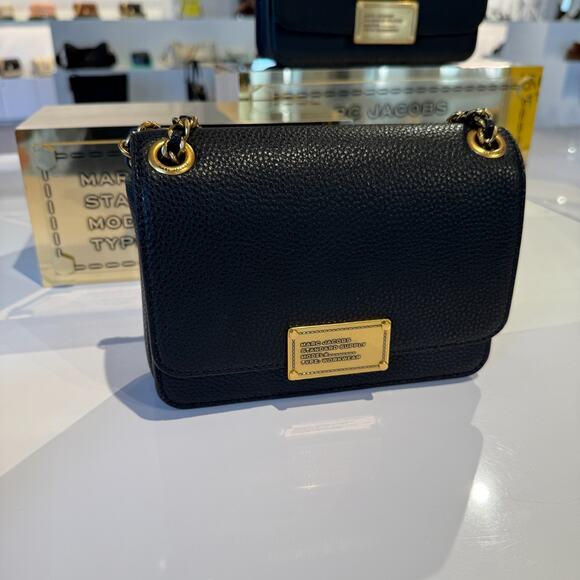 Marc Jacob The Plaza Pebbled Leather Shoulder Bag 4F5HSH014H01 Black $395